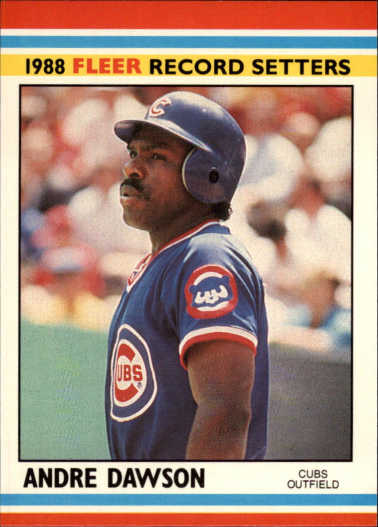 1988 Fleer Record Setters Baseball Cards       010      Andre Dawson